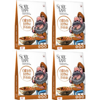 SOULTARI Ready To Eat Chicken Keema Masala | Spicy Chicken Keema Cooked Dhaba Style | Sufficent For Two | Just Heat And Eat | - 300 Gram |Pack Of 4|