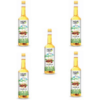 Natureland Organics Groundnut Oil/Peanut Oil 1 Ltr (Pack of 5) - Cold Pressed