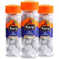 Kery Imli Ladoo Mukhwas [100% Digestive Ram Laddo Imli Pachak Mouth Freshener] 3 Bottles, 390 Gm