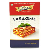 Gustora Ready To Eat Lasagne Luscious Pasta Sheets Of Lasagne I 100% Durum Wheat Semolina Lasagne Sheets I Gluten Free I Vegetarian Instant Lasagne, 500 Gm