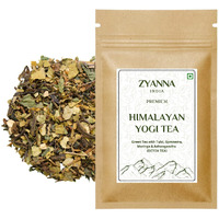ZYANNA Himalayan Yogi Tea Loose Pack - Authentic Blend Of Exotic Himalayan Herbs And Spices - Green Tea With Tulsi, Ashwagandha- Delicious, Soothing Herbal Tea Experience (Yogi Tea, 100Gm)