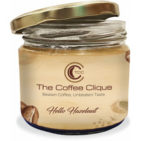 The Coffee Clique | Hello Hazelnut | Instant Coffee | Flavoured Beaten Coffee Paste | Cafe Like Cappuccino At Home | No Additional Sugar Needed | 220 Grams