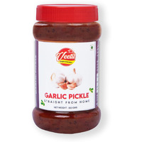Veetil Garlic Pickle Homemade Fresh Lahsun Ka Aachar Glass Jar 350g - Mothers Recipe | Organic South Indian Pickles | Healthy Lasun Pickles | Traditional Home Made Achaar (Garlic)