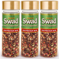 Panjon Swad Navratan Mix Mukhwas (Pack Of 3 X 140 Grams) | Digestive Mouth Freshener | Hygienically Packed Traditional Pachak | Tasty Mouthfresheners | After-Meal Snack | Dry Mukhwas.