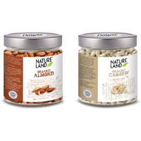 Natureland Organics Almond 250gm, Cashew 200gm