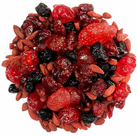 Dry Fruit Hub Mixed Berries 400g, (580gms) Berries Mix Mixed Berries High in Anti-Oxidants, Dried Cranberries, Blueberries, Strawberries, Cranberry whole,and cherry