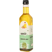 SEHAT lite cold pressed groundnut oil/peanut oil 1 litre (Mungfali tel) - 1 litre | Cooking oil | 100% NATURAL PURE | Chemical Free