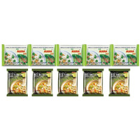 MAMA Vegetarian Gluten Free Combo Pack Of 10 - Rice Vermicelli Noodles And Rice Vermicelli Clear Soup - 550 Gram