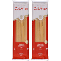 Colavita Linguine Pasta (500g) | Hard Durum Wheat Pasta | Imported From Italy | Combo Pack of 2