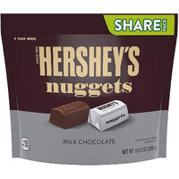 HERSHEYs Nuggets Milk Chocolate Packet, 218 Grams, Brown & Red