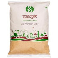 S Siddhagiris SATVYK THE HEALTH re STORE Organic Desi Khand (1kg) - Unrefined Khandsari | Raw Khand | Unprocessed Sugarcane Khandsari Sugar | Khandsari Sugar | Chemical Free Khand | Pesticides Free Khandsari | Sulphur-free Khand Sugar