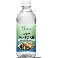 La Natures We Care Your Health Distilled White Vinegar 500 Ml Versatile Cooking Aid Natural Cleaner Best For Salad Dressing And Cooking Helps In Digestion Boost Immunity With 5% Acidity 500 Ml