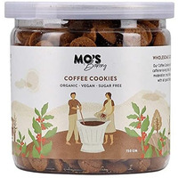 Mos Sugar Free Coffee Cookies, 150g | Healthy Snack for Diabetics | Vegan |100% Natural & Preservatives Free | Guilt Free Snacks