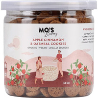 Mos Apple Cinnamon & Oatmeal Cookies, 150gms | Healthy Cookies | Healthy Snacks | Wholesome Snacking | Vegan, 100% Natural & Preservatives Free