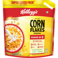Kelloggs Corn Flakes Original 1.2kg | Power of 5: Energy, Protein, Iron, IMMUNO NUTRIENTS, Vitamins B1, B2, B3 & C| Corn Flakes, Breakfast Cereal