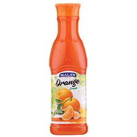 Malas Mala Orange Crush Fruit Drink - 1 Litre Bottle, 1000 G, No Preservatives