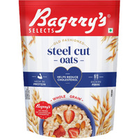 Bagrrys Steel Cut Oats 1.5kg Pouch | High in Dietary Fibre & Protein |Helps in Weight Management & Reducing Cholesterol | Old Faishoned Oats| Breakfast Cereal