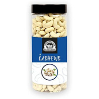 WONDERLAND FOODS 100% Natural Whole Cashews (Kaju) Nuts Mangalore W320-Grade 500g Jar | Whole Crunchy Cashew | Nutritious & Delicious | Gluten-Free | Rich in Magnesium, Copper & Phosphorus