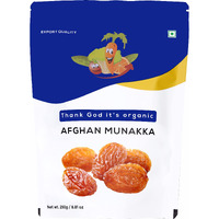 Thank god Its organic Golden Sun Dried Afghan Munakka Raisins 350 gm