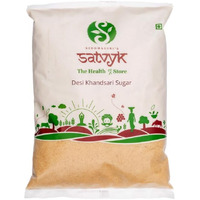 S Siddhagiris SATVYK THE HEALTH re STORE Organic Desi Khand (Set of 5 - 5kg) - Unrefined Khandsari | Raw Khand | Unprocessed Sugarcane Khandsari Sugar | Khandsari Sugar | Chemical Free Khand | Pesticides Free Khandsari | Sulphur-free Khand Sugar