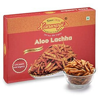 Kanwarjis Confectioners (Medium Spicy)|NAMKEEN LACHCHA|Indian Snacks|Homemade and Ready to Eat Snacks|Aloo Lachha (400gm)