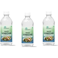LA NATURES WE CARE YOUR HEALTH Distilled White Vinegar Versatile Cooking Aid Natural Cleaner Best For Salad Dressing&Cooking Helps In Digestion Boost Immunity With 5% Acidity Pack Of 500 Ml X 3