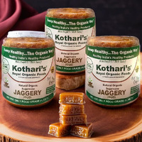 Kothais Royal Organic Jaggery Pack Of 3 2998 GM(Sugarcane Jaggery Block/Gud/Gur/Gud Bhelli/Vellam/Sharkara Bellam/Nattu/Jaggey/Pure/Natural/No Preserveti