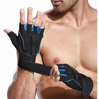 Xfinity Fitness Mens Gym Gloves With 12 Inch Wrist Support And Anti Slip Grip