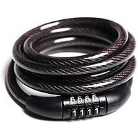 MorningVale Snowpearl Multipurpose 4 Digit Numeric Cable Bike/Bicycle Helmet Lock For Avenger 220 Dtsi (Black), Combination Lock
