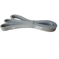 BULMARC s Resistance Band Pull Up Assist Power Bands with 65+ exercises for Workout, Muscle Tone, Weight Loss & Body Powerlifting (Grey, Medium (15-23) KGS)