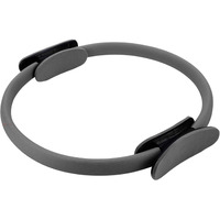 GOCART WITH G LOGO Yoga Circle Exercise Pilates Ring with Full Body Toning Fitness for Stretching, Relaxation (Gray)