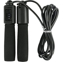 OLAHRAGA Plastic Adjustable Jump/Skipping Rope with Counter for Fitness Exercise Training for Men, Women, Kids, Girls (Black)