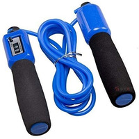 GOCART WITH G LOGO Jump Ropes Sports Fitness Exercise Cotton Sponge Count Rope Skipping Wire Fitness Outdoor Sporting Skip Rope(black)