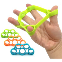 FEGSY Silicon Finger Stretcher, Hand Grip Exerciser, Palm Strengthener for Athletes, Musicians, Therapy, and Stress Relief (Set of 3)