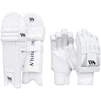 Whitedot Dot 2.1 Combo Cricket Batting Pad with 2.1 Cricket Batting Gloves, Idol for Youth/Medium, Left Hand
