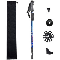 RudraLand Hiking Trekking Poles, Collapsible,Lightweight, Anti Shock, Hiking or Walking Sticks,Adjustable Hiking Pole for Men and Women, All Terrain Accessories and Carry Bag (2)