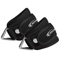 Joyfit Padded Ankle Straps- for Cable Machine, Kickbacks, Glute Workouts, Leg Extensions, Curls & Hip Abductors with Padded Neoprene Support, Ideal for Men & Women [Pair]