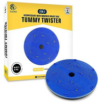 Pro365 Waist Disc Acupressure With Magnets Reflexology Slimming Abdominal 5 In 1 Tummy Twister Ab Exerciser - Blue