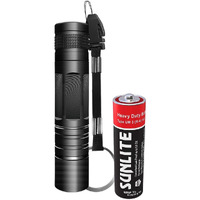 Magicwand Aluminum All Aluminium Body Water & Shock Proof Led Mini Pocket Outdoor Torch (Black)