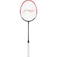LI-NING Windstorm 700 Special Edition Badminton UNSTRUNG Carbon Fiber Racket (Black/RED)