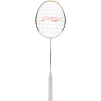 LI-NING WINDSTORM 700 SPECIAL EDITION BADMINTON UNSTRUNG CARBON FIBER RACKET (WHITE/GOLD)