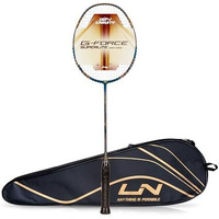 Li-Ning G-Force 5800 Superlite Strung Badminton Racquet with Free Head Cover| 78 grams (Navy/Grey/Gold)