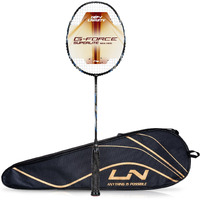 Li-Ning G-Force 5800 Superlite Strung Badminton Racquet with Free Head Cover| 78 grams (Black/Blue)
