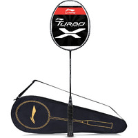 Li-Ning Turbo X 50 G5 Strung Badminton Racket (Black/White, 87 Grams), Carbon Fibre