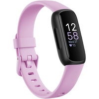 Fitbit Inspire 3 Health & Fitness Tracker (Lilac Bliss/Black) with 6-Month Premium Membership