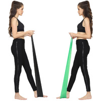HealthHike Yoga Band | Theraband for Physiotherapy, Stretching, Yoga & Resistance Workout | Latex-Free, Anti-Allergic & Tear-Resistant thera band for exercise, Size 60 X 5 inch
