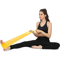 HealthHike Yoga Band | Thera Band for Physiotherapy, Stretching, Yoga & Resistance Workout | Latex-Free, Anti-Allergic & Tear-Resistant thera band for exercise, Size 84 X 5 inch