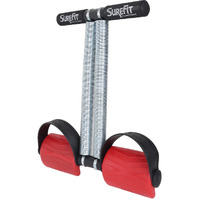 SUREFITTummy Trimmer Dual Spring Standrd/Large And Wide Range/Do Full Exercise any Time any Where fon Abdominal And Waist Trimmer for man & Women (LARGE RED)