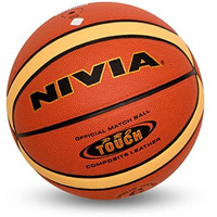 Nivia Pro Touch Basketball | 14 Panel | Laminated Composite Leather Material | Suitable for Indoor Surfaces | International Match Basketball | for Men/Women | Size - 6 (Multicolour)