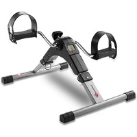 PowerMax Fitness BS-MINI Mini Cycle Pedal Exerciser with Adjustable Resistance and Digital Display - For Light Leg and Arm Exercise and Physiotherapy at Home